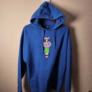 Remi Wolf Graphic Tour Hoodie Blue Artist XL Chuck E Cheese